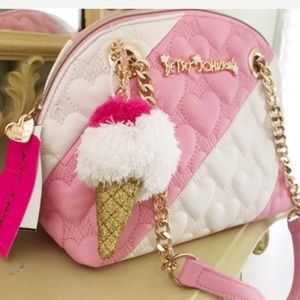 betsey johnson split decision tote